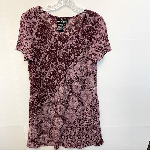 Carole Little | Dresses | Burgundy/Wine Midi Dress Sz 10 - Picture 1 of 7